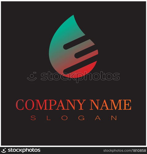 Water drop Logo Template vector illustration design