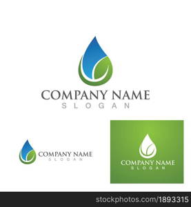 Water drop Logo Template vector illustration design