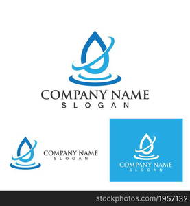 Water drop Logo Template vector illustration design