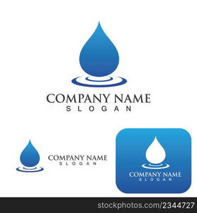 Water drop Logo Template vector illustration design