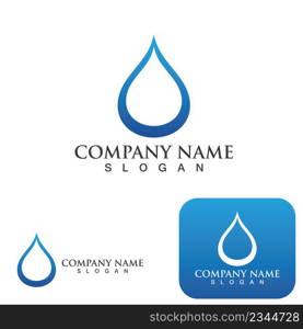 Water drop Logo Template vector illustration design