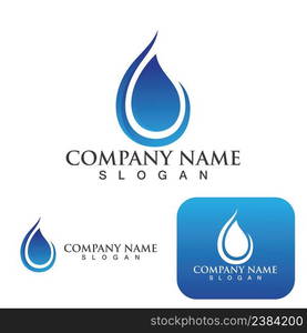 Water drop Logo Template vector illustration design