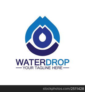 Water drop Logo Template vector illustration design