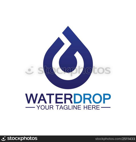 Water drop Logo Template vector illustration design