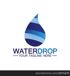 Water drop Logo Template vector illustration design