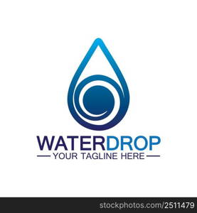 Water drop Logo Template vector illustration design