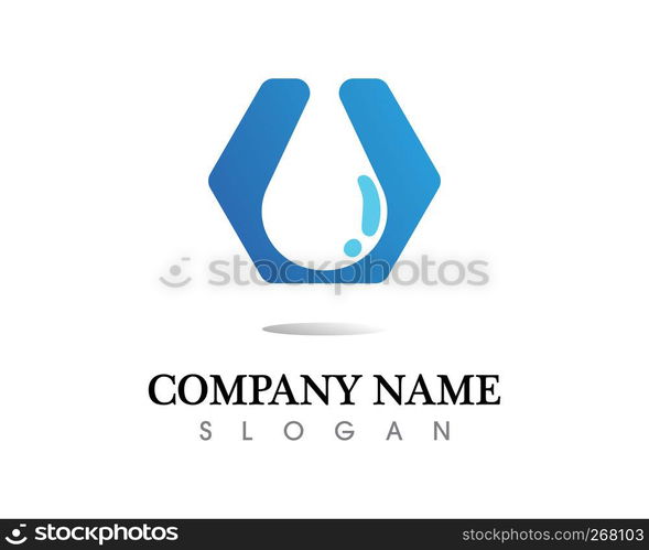 water drop Logo Template vector illustration design