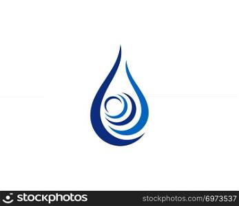 Water drop logo template vector illustration design