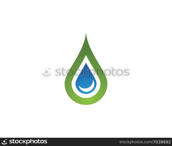 water drop Logo Template vector illustration design