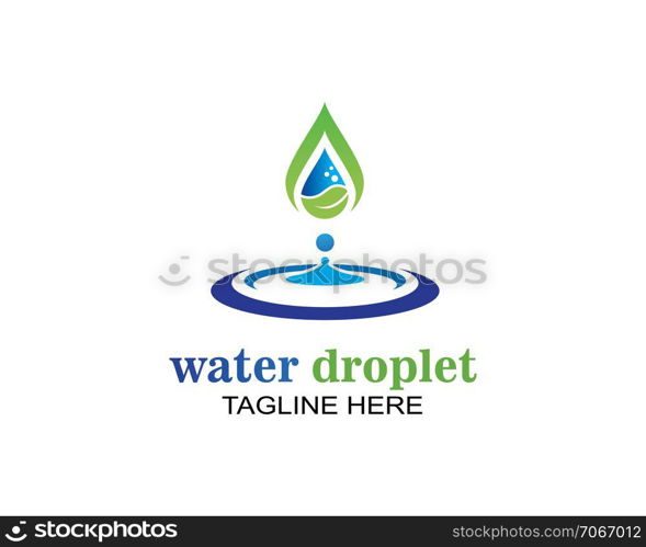 water drop Logo Template vector illustration design