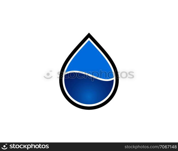 water drop Logo Template vector illustration design