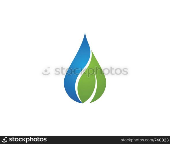 Water drop Logo Template vector illustration design