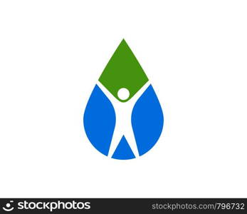 water drop Logo Template vector illustration design