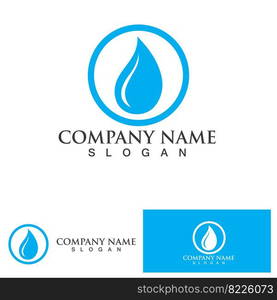 Water drop Logo Template vector illustration design