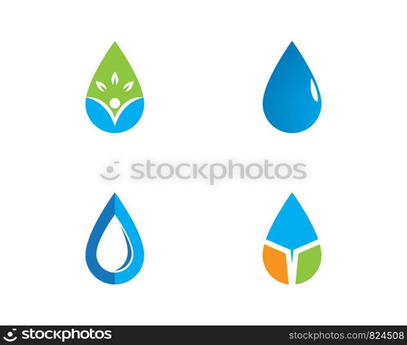 water drop Logo Template vector illustration design