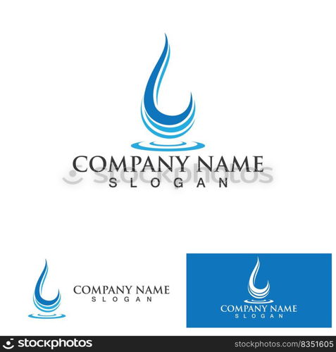 Water drop Logo Template vector illustration design