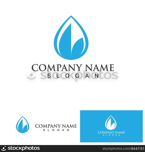 Water drop Logo Template vector illustration design