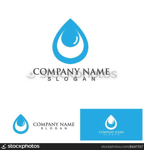 Water drop Logo Template vector illustration design