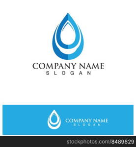 Water drop Logo Template vector illustration design