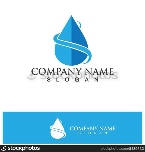 Water drop Logo Template vector illustration design