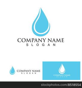 Water drop Logo Template vector illustration design