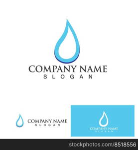 Water drop Logo Template vector illustration design