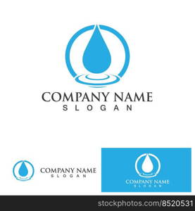 Water drop Logo Template vector illustration design