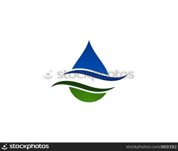 water drop Logo Template vector illustration design