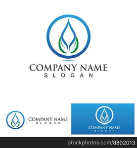 Water drop Logo Template vector illustration design