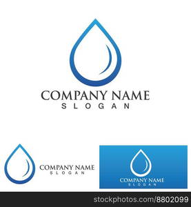 Water drop Logo Template vector illustration design