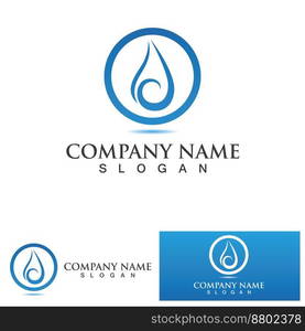 Water drop Logo Template vector illustration design