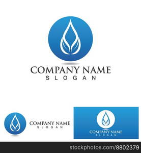 Water drop Logo Template vector illustration design