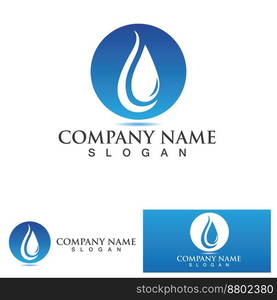 Water drop Logo Template vector illustration design