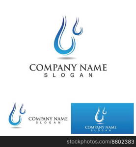 Water drop Logo Template vector illustration design