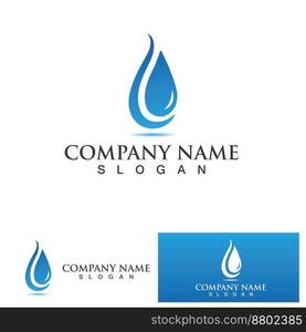 Water drop Logo Template vector illustration design