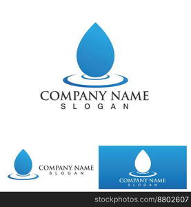 Water drop Logo Template vector illustration design