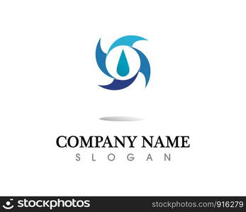 water drop Logo Template vector illustration design