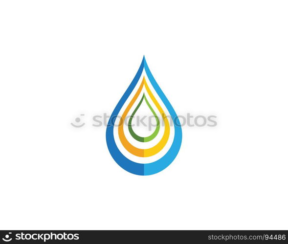 water drop Logo Template vector illustration design