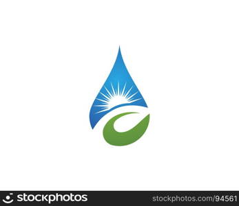 Water drop Logo Template vector illustration design