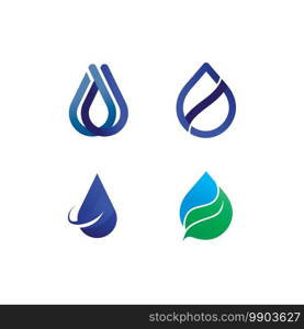 Water drop Logo Template vector illustration design