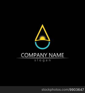 Water drop Logo Template vector illustration design