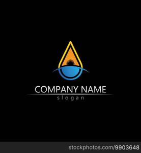 Water drop Logo Template vector illustration design