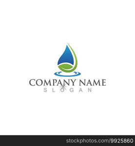 Water drop Logo Template vector illustration design