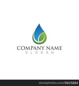 Water drop Logo Template vector illustration design