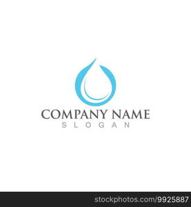 Water drop Logo Template vector illustration design