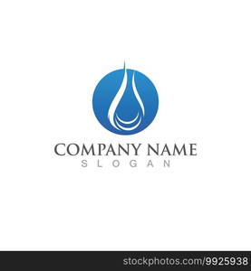 Water drop Logo Template vector illustration design