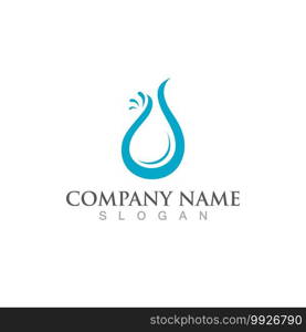 Water drop Logo Template vector illustration design