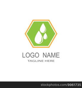 Water drop Logo Template vector illustration design