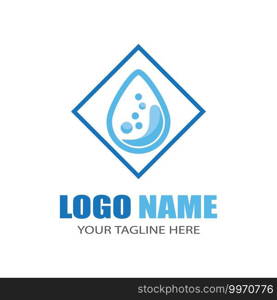 Water drop Logo Template vector illustration design