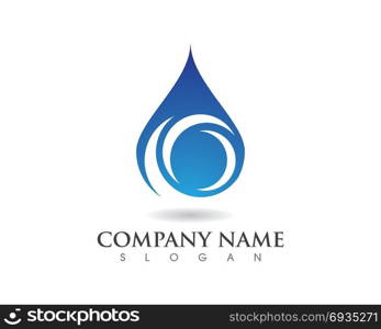 water drop Logo Template. water drop Logo Template vector illustration design